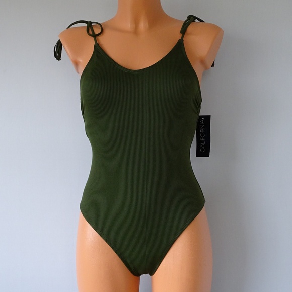 California Waves Other - California Waves One Piece Ribbed Swimsuit NWT